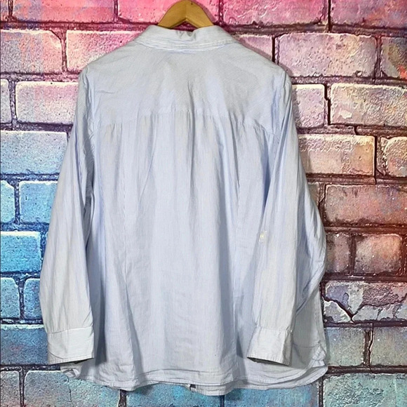 Tommy Hilfiger Shirt Light Blue Button Up Business Casual Size 1X - Picture 2 of 6